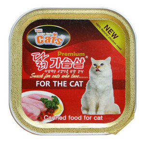 더캣츠 고양이사각캔 (닭고기)100g x 24캔